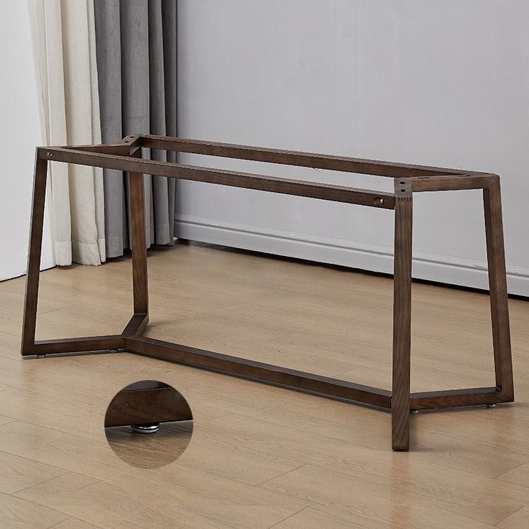 Medieval Ash Wood Dining Table for Restaurant Rectangle Table with Trestle Base