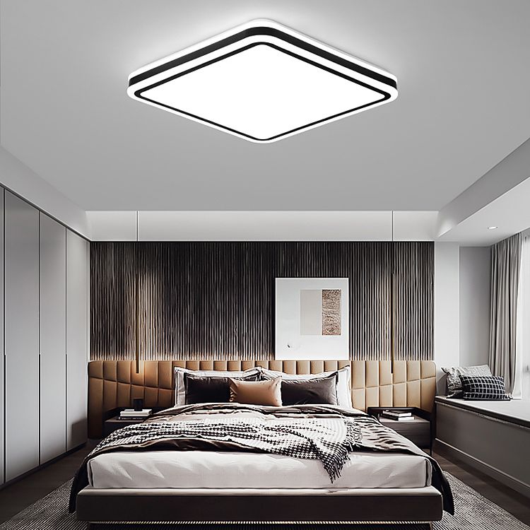 Geometrical 1-Light Flush Mount Ceiling Light Fixtures Metal Modern Style Flush Ceiling Lamp