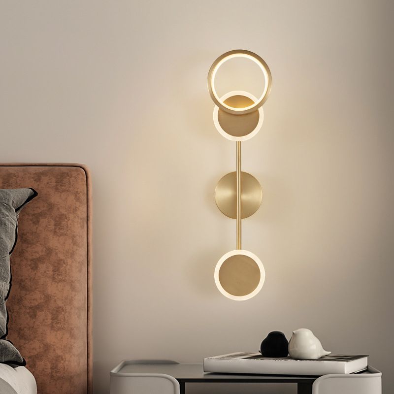 Multiple-Light Geometric Wall Sconce Lighting Modern Metal Wall Sconces