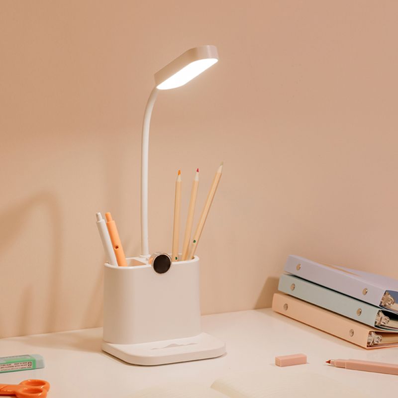 Luce da tavolo moderna leggera con porta di plastica della porta USB 1 Lampada da tavolo