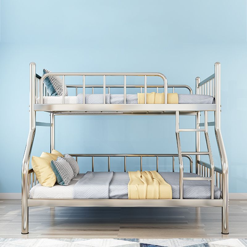 Contemporary Steel Bunk Bed with Guardrail No Theme Bunk Bed