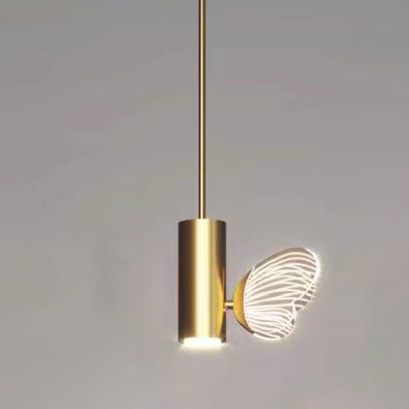 Simplicity Butterfly Hanging Light Kit Acrylic 1-Light Ceiling Light for Bedroom