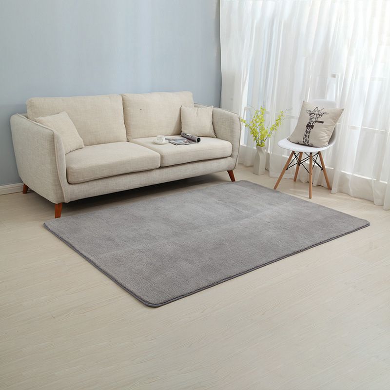 Tapis lavable en polyester moderne Tapis sans glissement pour salon pour le salon