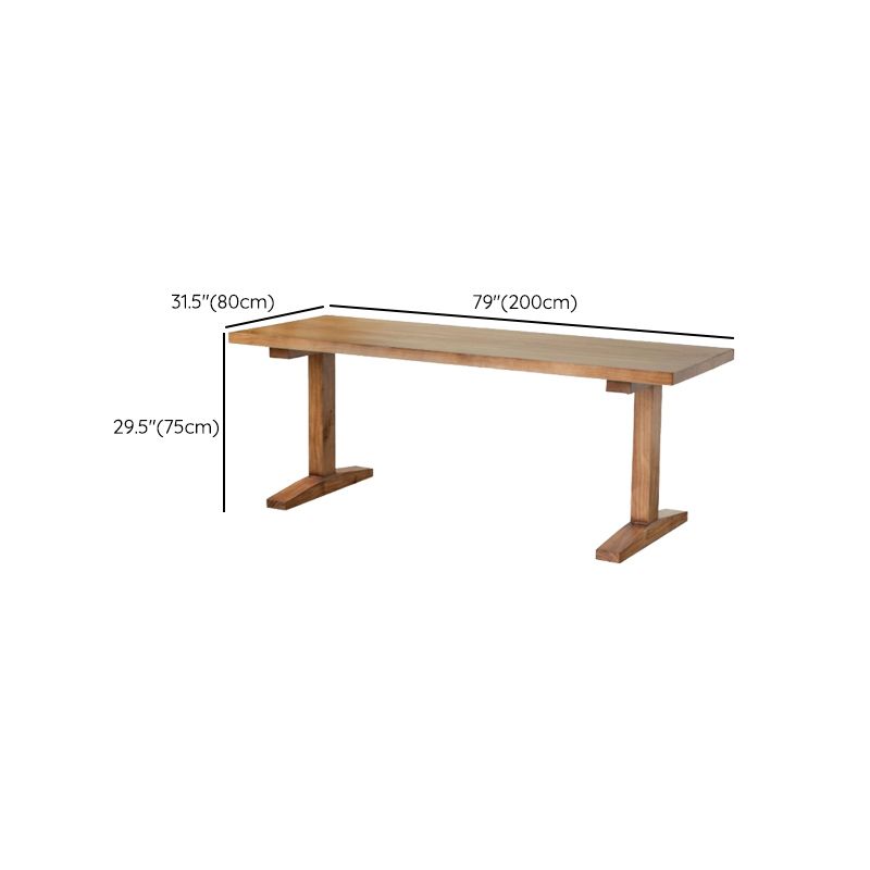 Modern 1/4/5 Pieces Dining Set Pine Wood Rectangle Dining Table for Dining Room