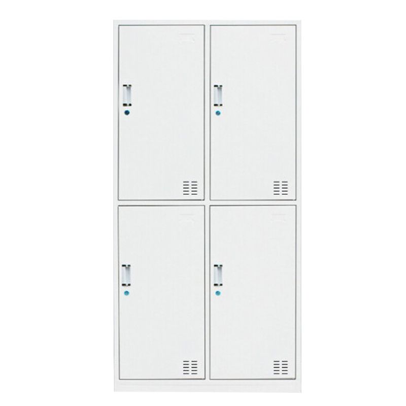 Contemporary Style Wardrobe White Metal Wardrobe Closet for Home