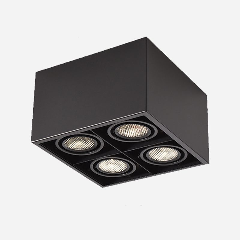 Modern Flush Mount Ceiling Fixture 4 Light Flush Ceiling Light for Living Room