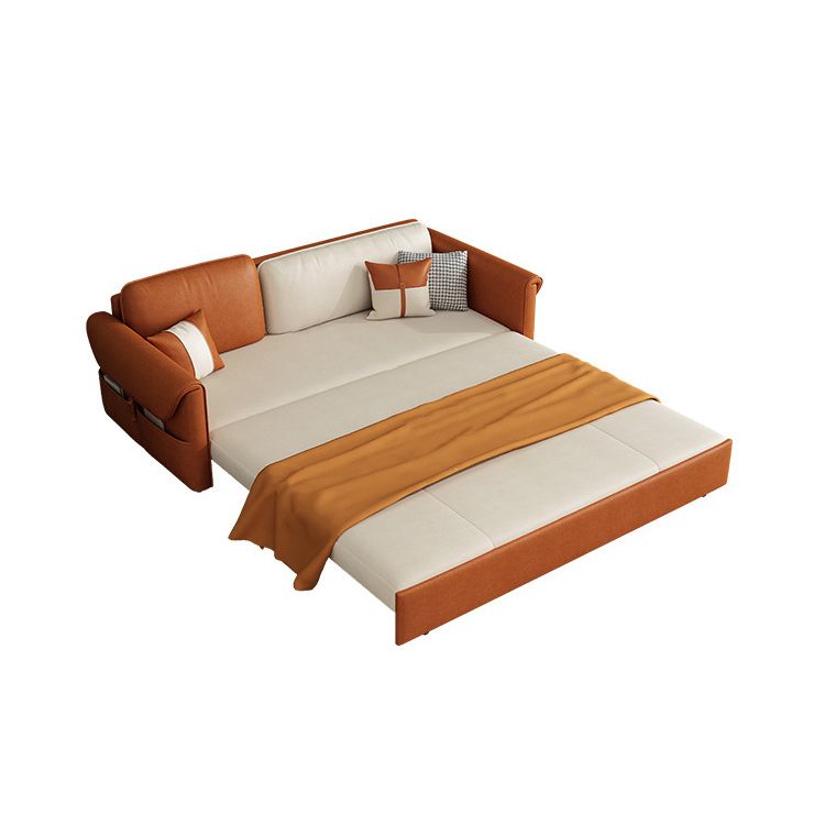 Pillow Included Futon Sofa Bed Foldable Futon Sleeper Sofa with Storage