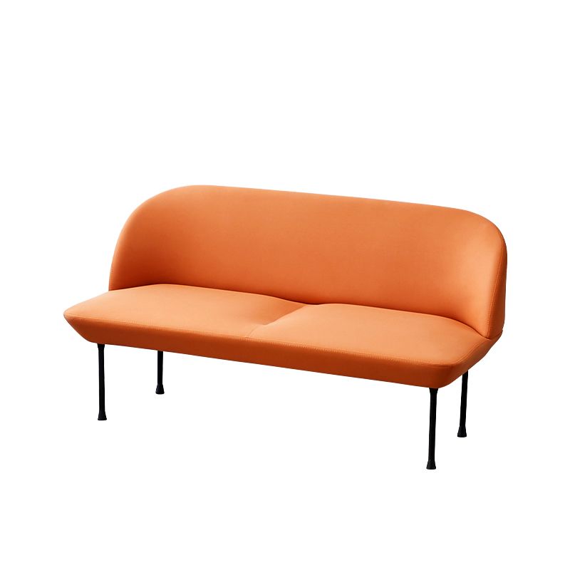 30.71" H Linen Armless Contemporary Sofa with Tight Back for Apartment