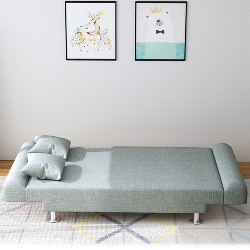 29.53" H Linen Armless Sofa with Tight Back Convertible Sofa for Living Room, Apartment