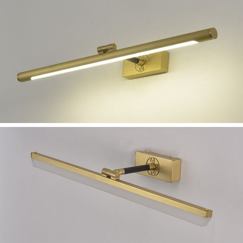 Modern Simplicity Elongated Vanity Light Fixture Acrylic Wall Lighting Fixtures for Bathroom