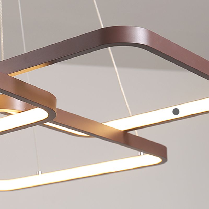 Multiple Squares Chandelier Lighting Fixtures Modern Chandeliers For Dining Room