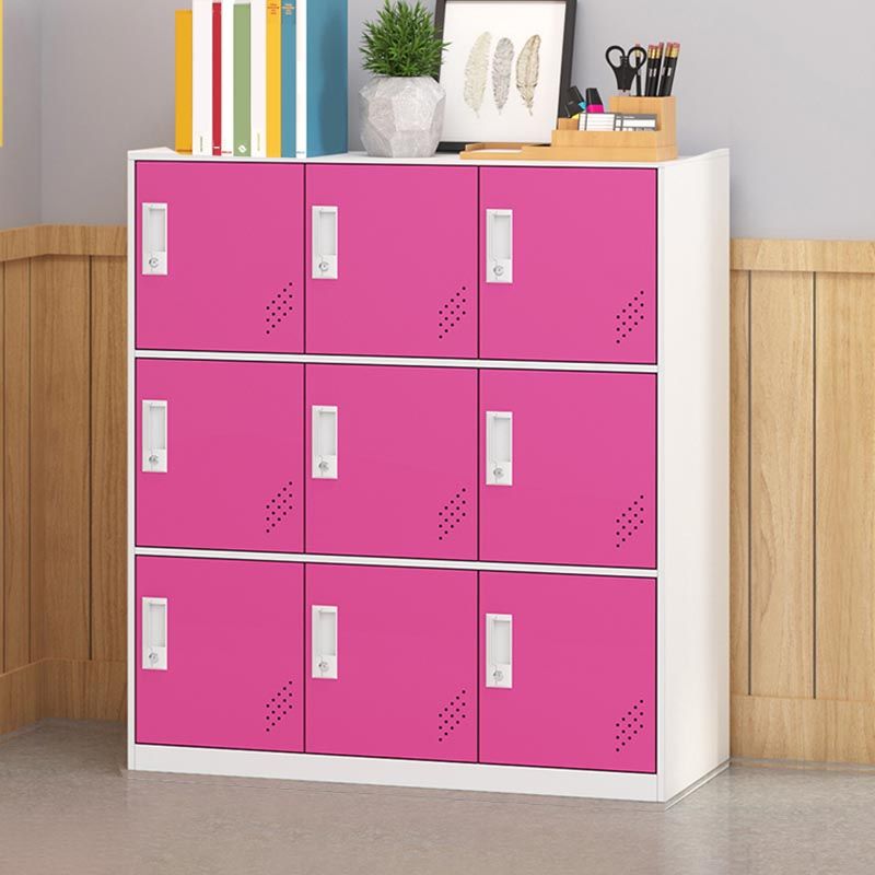 Metal Storage Cabinet Contemporary Non-Hanging Armoire for Home