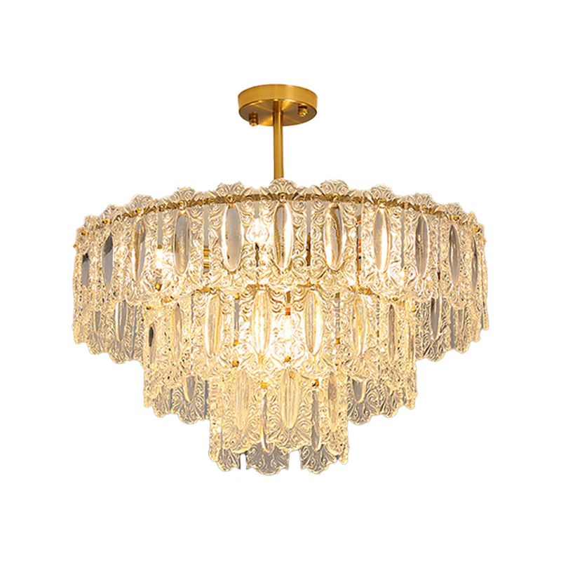 Modern Style Island Pendants Glass Pendant Lights in Gold for Living Room