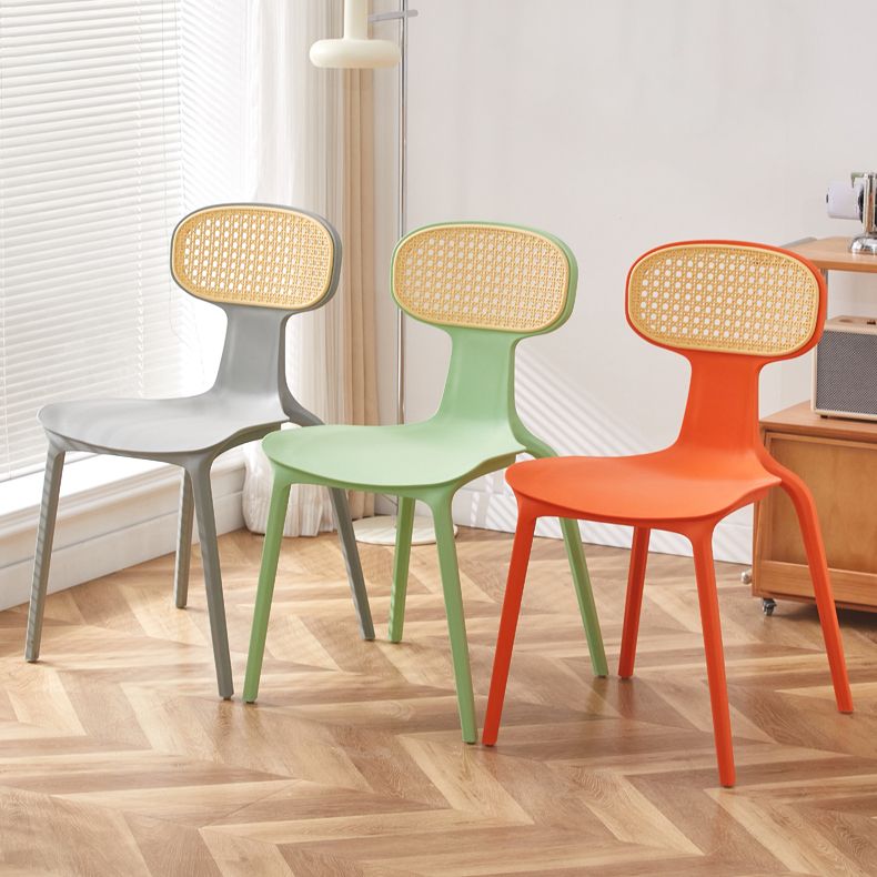 Contemporary Indoor Plastic King Louis Back Dining Side Chair