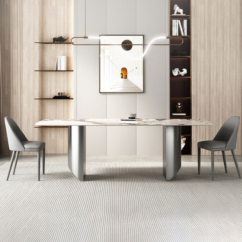 Modern Style Sintered Stone Dining Table Set 1/2/3/4/5/6/7 Pieces Dining Set