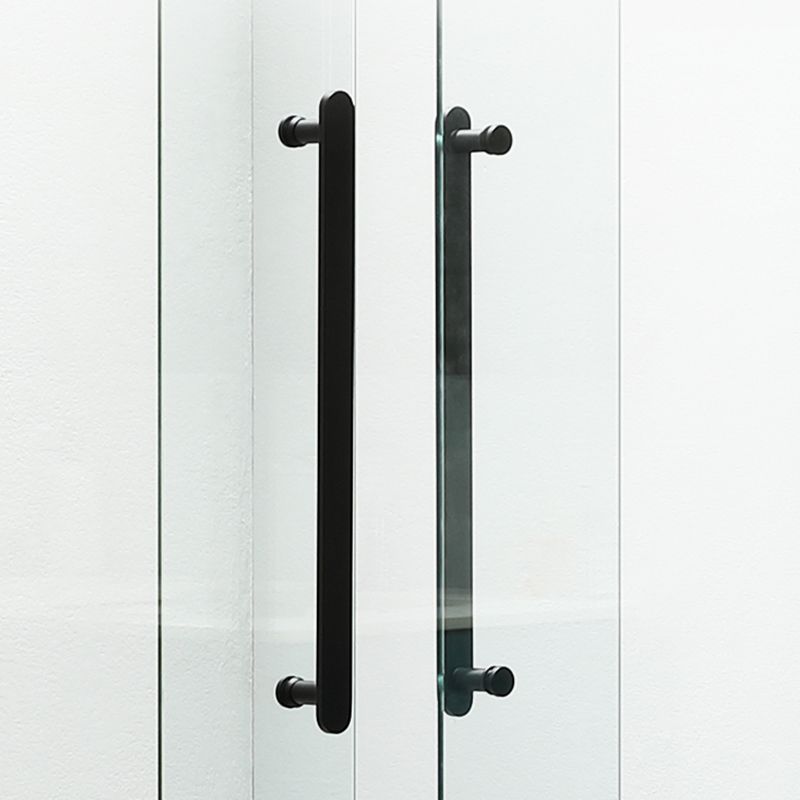 Triple Linkage Double Sliding Shower Door Tempered Glass Shower Door