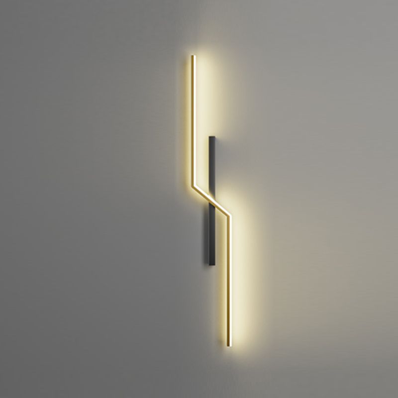 Minimalist Style Aluminum Wall Light Linear LED Wall Sconce for Living Room