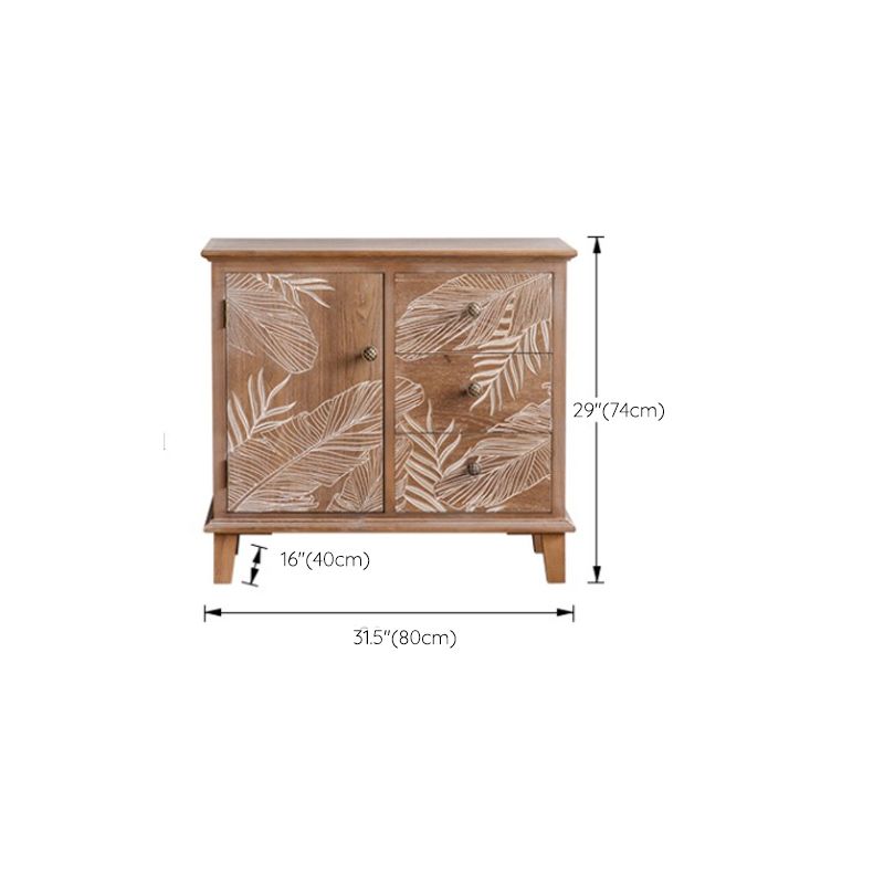 Distressed Wood Accent Chest Industrial Knobs Wood Accent Cabinet