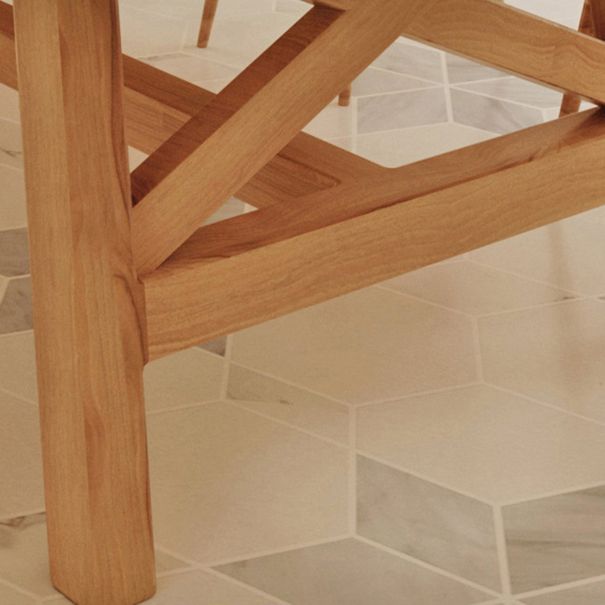 Modern 1/2/7 Pieces Rectangle Dining Set Solid Wood Dining Table with Wooden Chairs