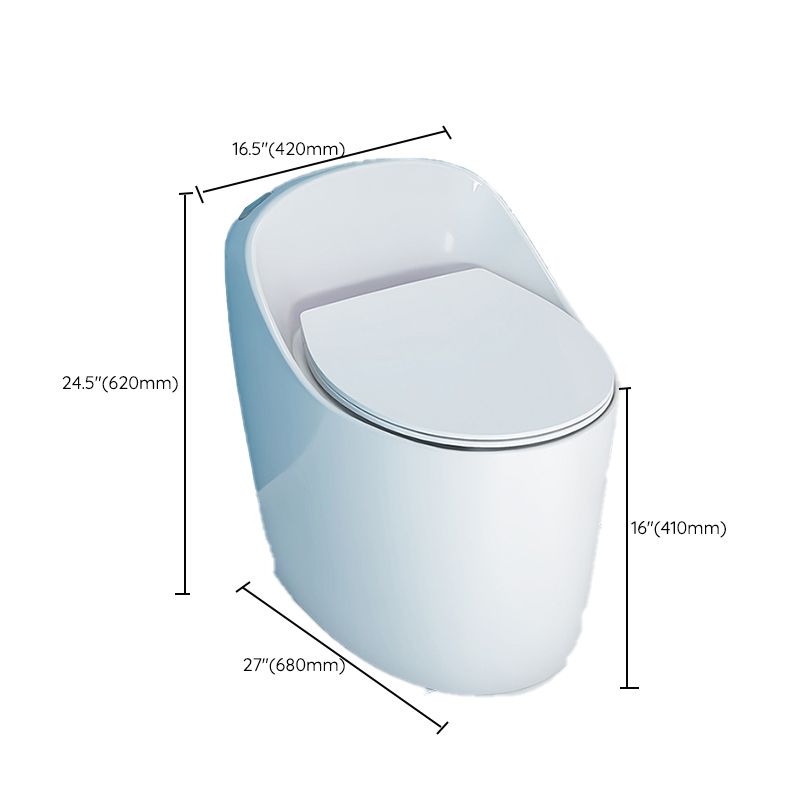 Contemporary Floor Mount Toilet Seat Included Urine Toilet for Bathroom