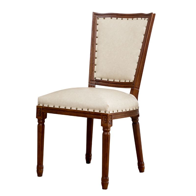 Comedor tradicional de madera, cocina, silla lateral, silla con respaldo abierto