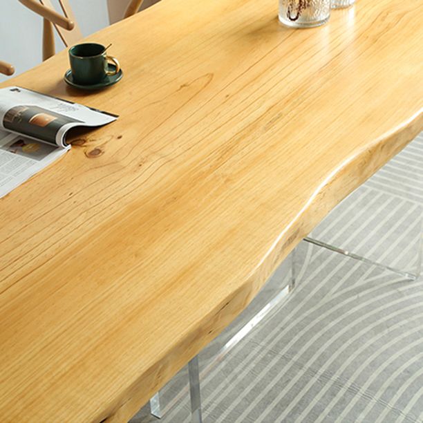 Modern 1/2/3/4 Pieces Rectangle Dining Set Solid Wood Dining Table with Chairs