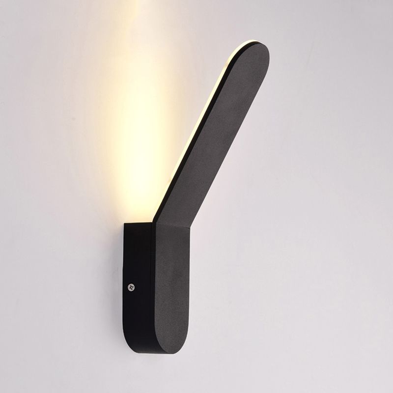 Luce rondella a parete di piega bianca/bianca con forma ovale illuminazione calda/bianca LED SCONCE MALOTTO MOLTO PER CORRIDORE