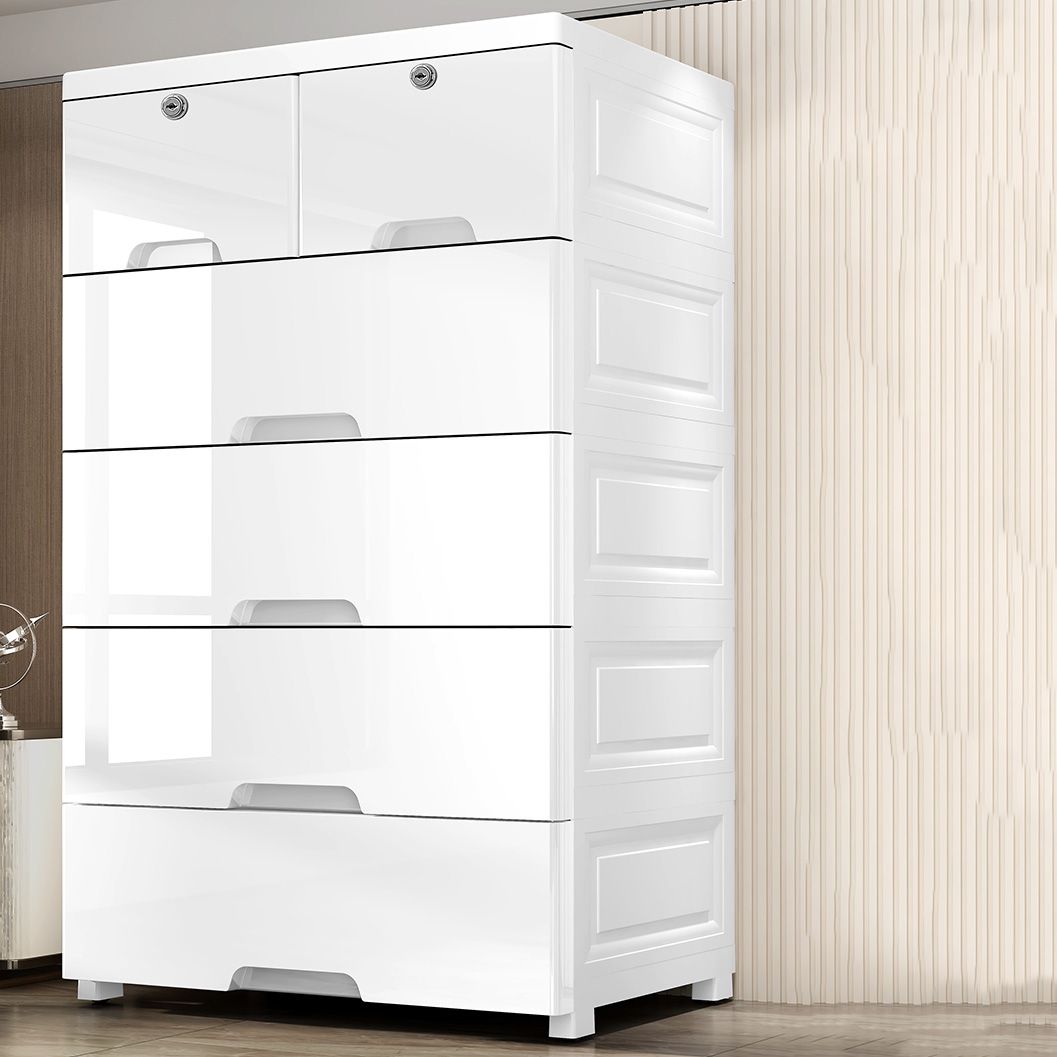 Plastic Storage Cabinet with Drawers Contemporary Cabinet for Home