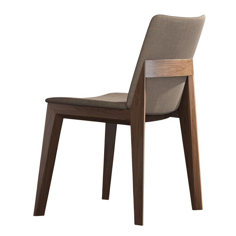 Chaise de salle à manger en lin en lin en lin en lin à la chaise latéral de chaise latéral de chaise laté