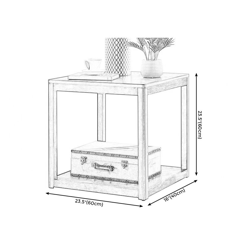 Modern Style Cocktail Table Solid Wood/artificial Wood Rectangular Coffee Table