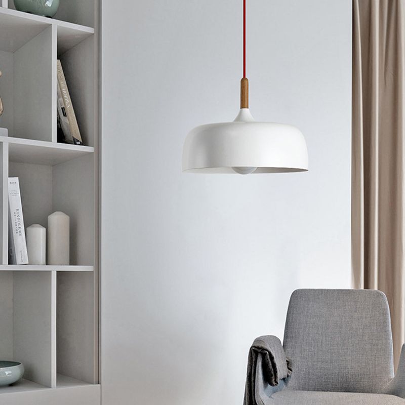 Nordic Simple Macaroon Style Lip Shape Pendant Iron 1 Light in warm for Bedroom Restaurant Cafe