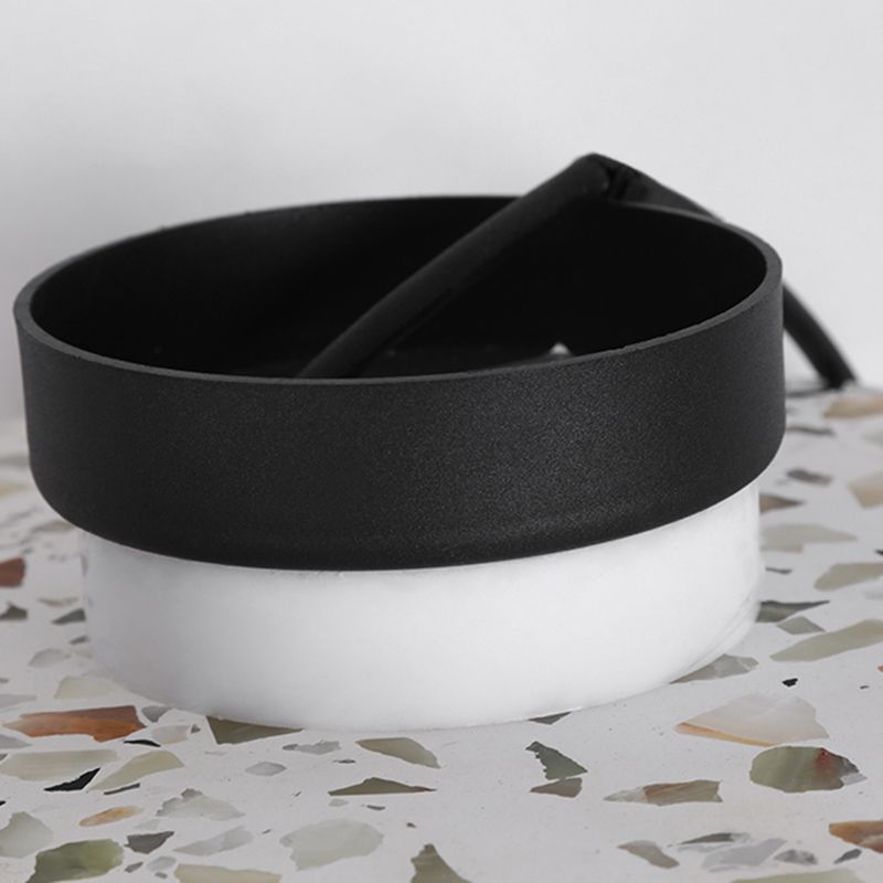 Nordic Style LED Wall Light Geometry Round Colorful Wall Lamp with Stone Shade for Bedroom