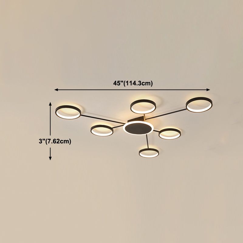 Ringe Metall Deckenmontage Leuchte moderne LED-Deckenleuchte
