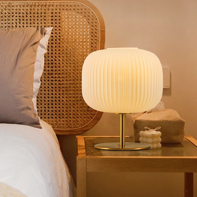 Glastrommel Nachttischlampen moderner Stil 1 leichte Nachttischlampe