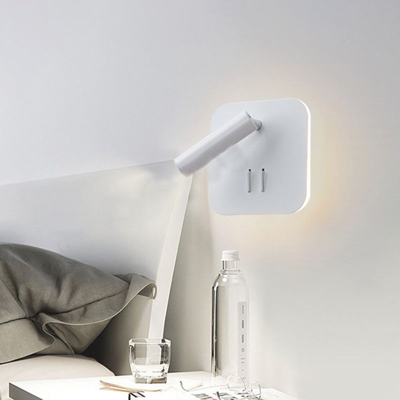 Estilo contemporáneo Luces de lectura de lámpara de luz montado en pared de estilo geométrico