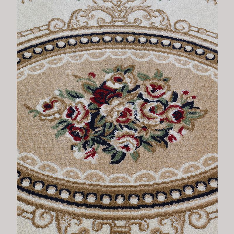 Geel European Area Tapijt Polyester Tribal Patroon Tapijt Easy Care Washable Tapijt voor thuisdecoratie