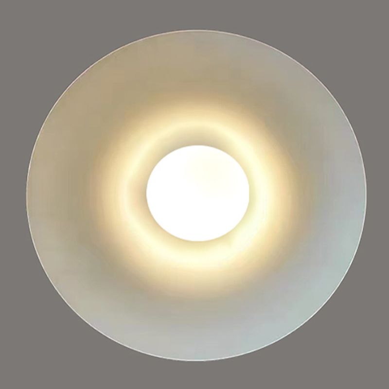Modern Style Spherical Shape Wall Sconce Glass 1 Light Sconces for Corridor