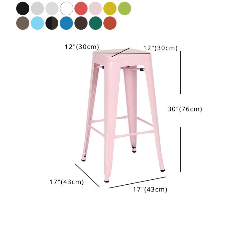 Industrial Style Bar-stool Metal Counter Bar Stool for Kitchen