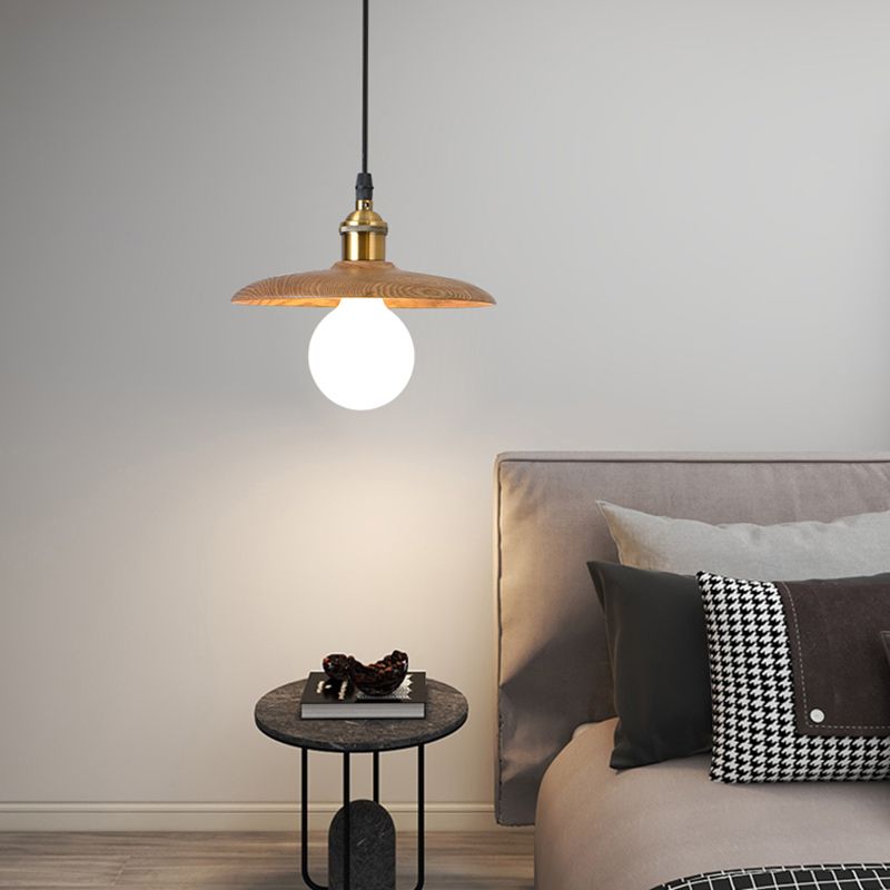Simplicity Wooden Hanging Light Modern Pendant Lighting Fixture for Sitting Room