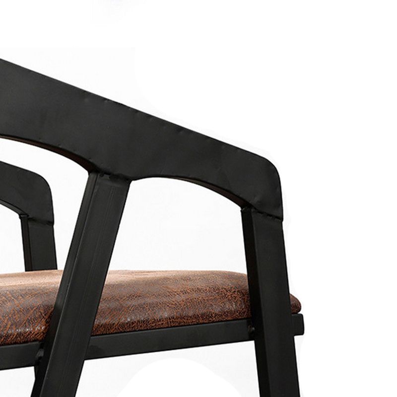Metal Side Dining Chairs Industrial Open Back Dining Side Chair