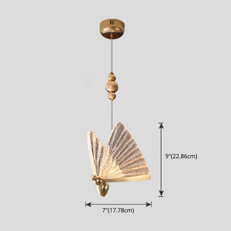 Moderne minimalistische stijl vlindervormige hangende hanglampen 2 lichten hanglichtkit met acrylschaduw