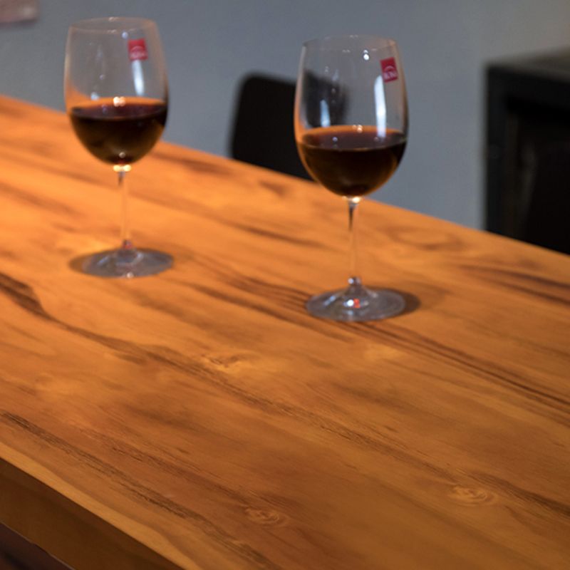 Solid Wood Bar Dining Table Contemporary Rectangle Counter Height Table