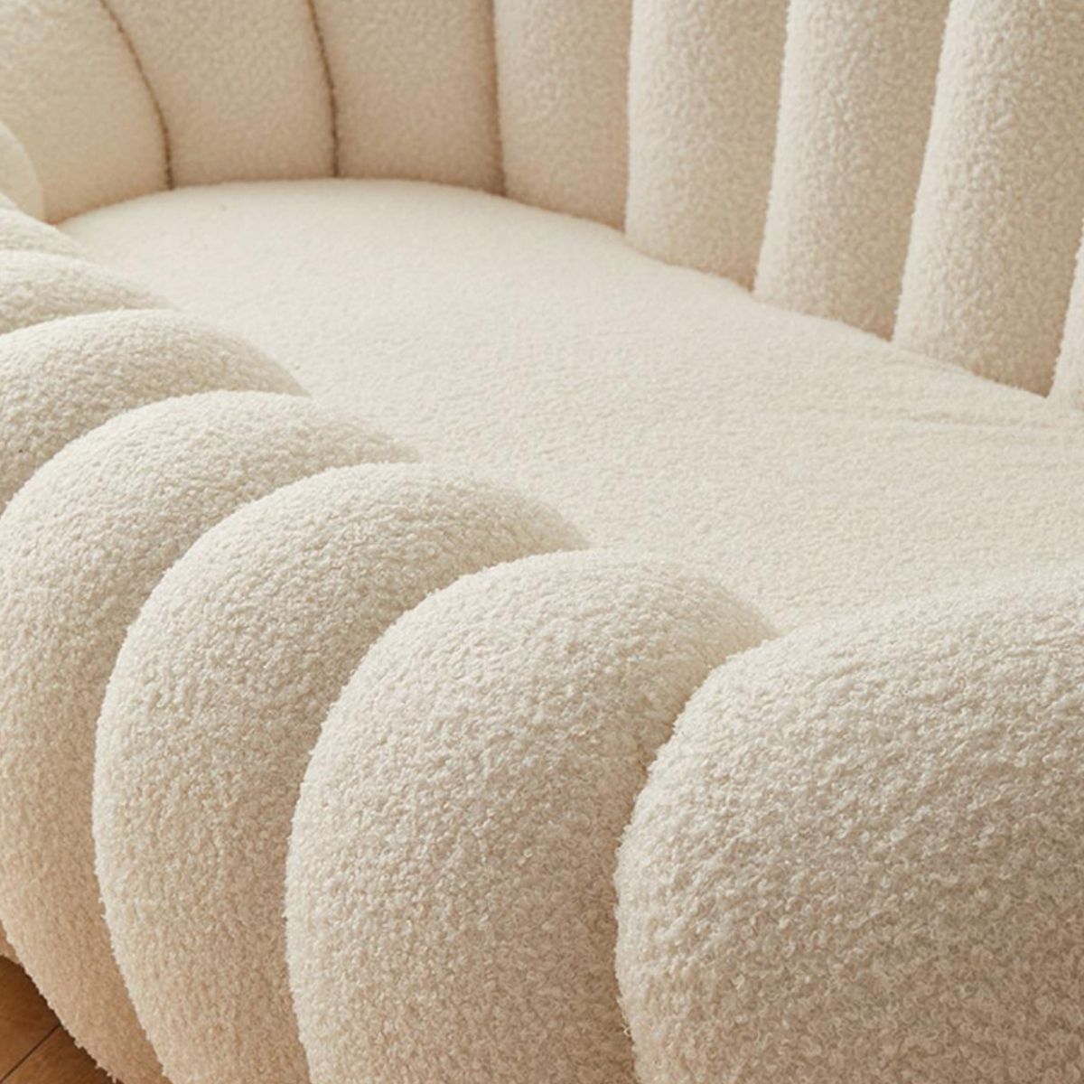 Contemporary Sofa with Sloped Arms 26.77" High Standard Sofa