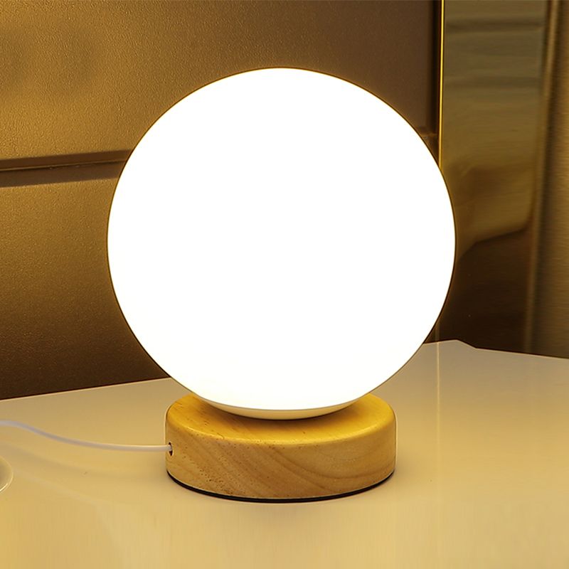 Noordse stijl geometrische tafellamp Moderne glazen bureaulamp voor studeerkamer