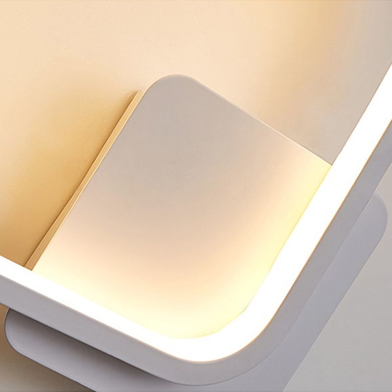 Modern Linear Wall Light Square LED Wall Light Sconce for Bedroom