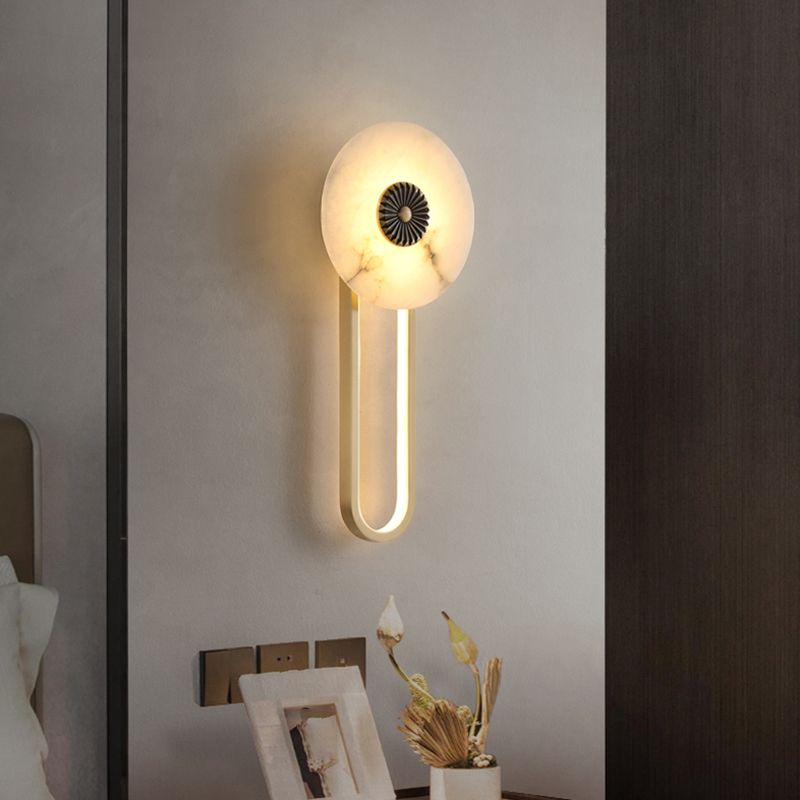 2 - Light Gold LED Bath Bar Solid Brass Post Modern Bathroom Vanity Lighting