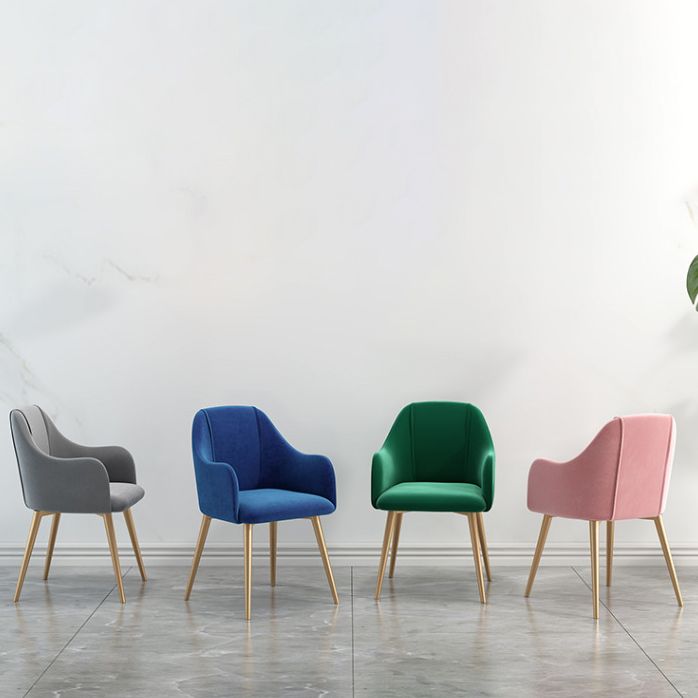 Chaise de salle à manger en métal de style scandinave, chaise à oreilles décontractée pour café