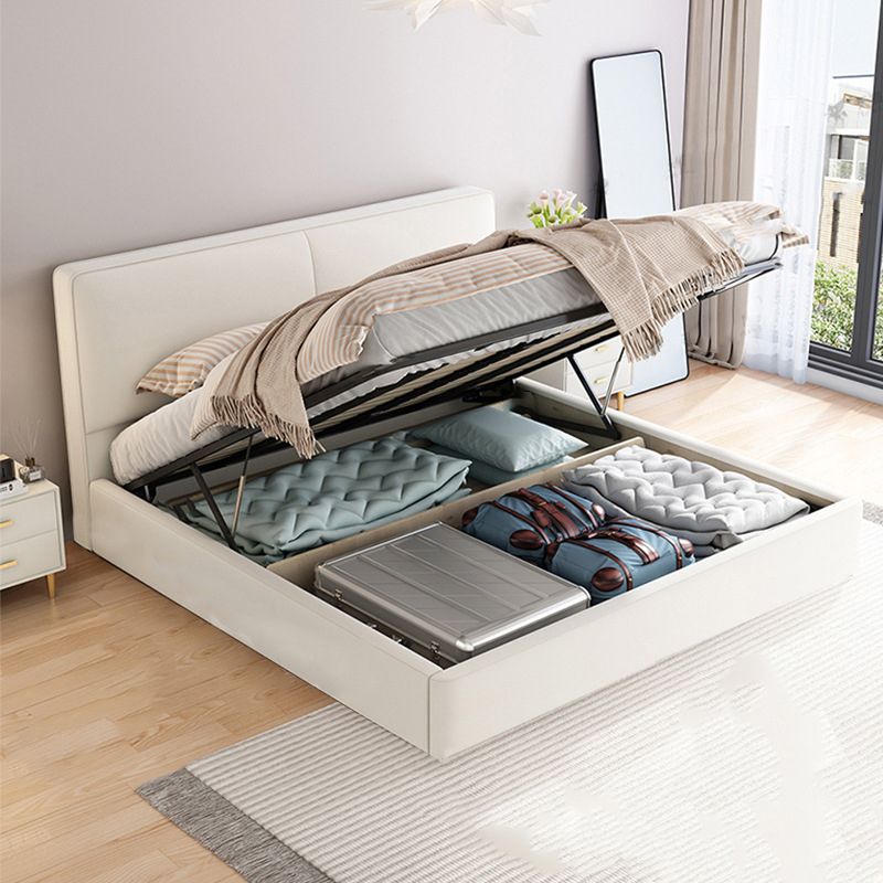 Contemporary Solid Wood with Headboard Rectangular Panel Standard Bed