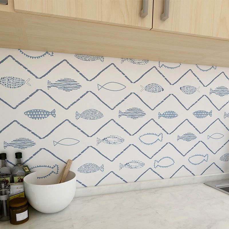 Water Resistant Tile PVC Singular Peel & Stick Tile for Kitchen Backsplash Wall