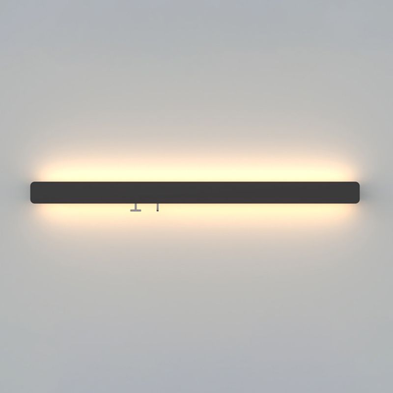Rechteck Wandleuchte moderne LED -LED -Schlafzimmer -Wandlampenvorrichtung (ohne Ornamente)